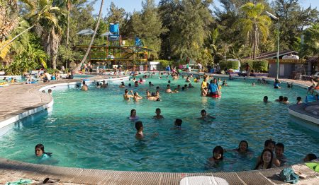 Alberca en el Balneario Chimulco en Jalisco