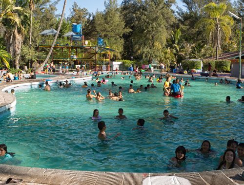 Alberca en el Balneario Chimulco en Jalisco