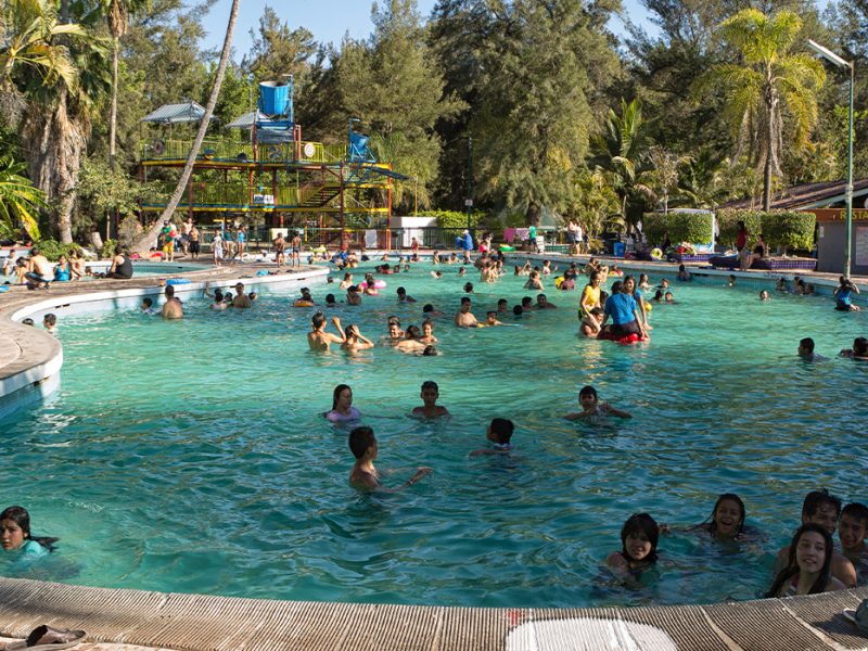 Alberca en el Balneario Chimulco en Jalisco